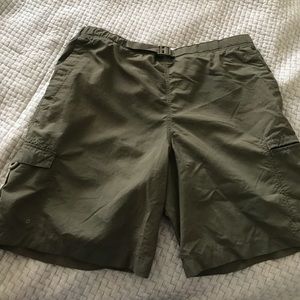 Green Columbia Hiking Shorts